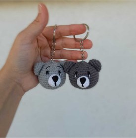 Resim renklivekreatif Amigurumi çanta aksesuar ayıcık anahtarlık 