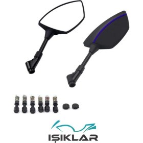 Resim Hsb Gilera Runner 180 Mavi Çizgili Ayna IA426429 