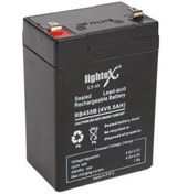 Resim LIGHTEX LT-45N 4 VOLT - 5 AMPER KURU AKÜ (IŞILDAK AKÜSÜ) 