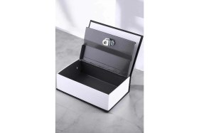 Resim Belle Fusion Mey Ithalat® Büyük Boy Anahtarlı Kitap Görünümlü Gizli Kasa Çelik Kasa Altın Kasası 