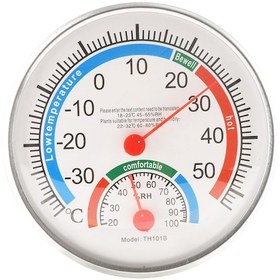 Resim Analog Sıcaklık Ve Nem Ölçer - Duvar Tipi, Masa Üstü Termometre Higrometre İç/dış Mekan Isı & Nem 