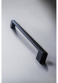 Resim Köprü Alüminyum Metal Lüks Modern Mobilya Çekmece Mutfak Dolabı Kulpu Siyah 160mm 10 Adet Siyah 