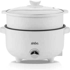 Resim 3l Çok Fonksiyonlu Buharlı Pişirici Güveç, Pilav, Çorba, Haşlama, 700W, Beyaz 