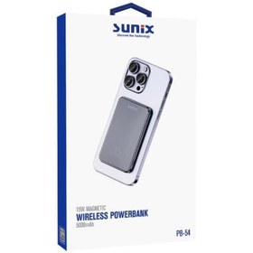 Resim Sunix 5000 Mah 15w Manyetik Wireless Powerbank Siyah Pb-54 