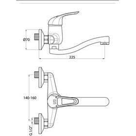 Resim Gpd Adrio Aplike Lavabo Bataryası MAL120 