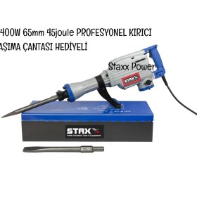 Resim Staxx Power Büyük Boy 65 mm Professional Hilti Kırıcı 45 J 2400 W 