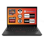 Resim LENOVO T14 G2 Amd Ryzen 7 Pro 5850u 16gb 4tb Ssd 14" W11p Taşınabilir Bilgisayar 20xls3futx030 