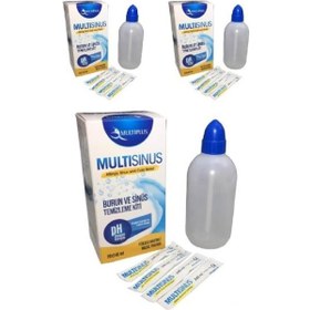Resim Multi Sinüs Rinse Burun Ve Sinüs Temizleme Kiti - 3'lü Paket 