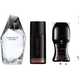 Resim Avon Erkek Perceıve Parfüm, Fullspeed Deodorant ve Roll on 3 lü set 