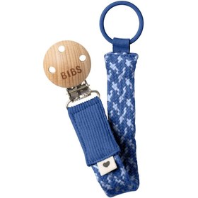 Resim Bibs Paci Braid Cornflower - Dusty Blue Emzik Askısı 