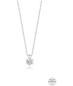 Resim Union Swarovski Zirconia Kadın Minimal Tektaş Gümüş Kolye (550093938) 