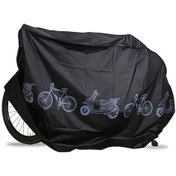 Resim Kangvka Bisiklet Ve Elektrikli Motosiklet İçin Siyah Yağmur-güneş Toz Koruyucu Örtü Siyah 