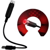 Resim Periboia Araç İçi Usb Li Aydınlatma Lazer Işık 