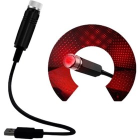 Resim Periboia Araç İçi Usb Li Aydınlatma Lazer Işık 
