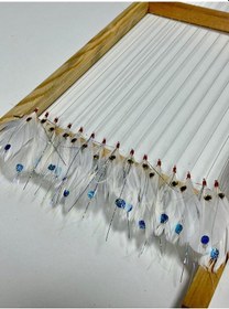 Resim Palamut Çaparisi - Beyaz Tüy Mavi Hologran 