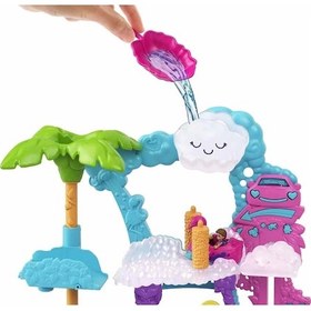 Resim Polly Pocket Flamingo Araba Su Eğlencesi HHJ05 