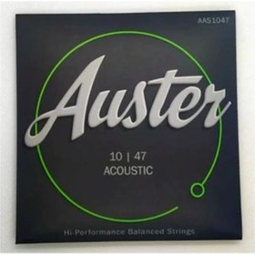 Resim Auster AAS1047 Takım Tel Akustik Gitar Teli 10-47 
