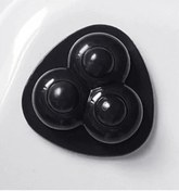 Resim Gaojunshop01 E 4 Adet 360 Derece Dönen Paslanmaz Rulmanlı Kendinden Yapışkanlı Mobilya Tekerleği 