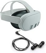 Resim BeisDirect Meta Quest 3 VR Kulaklık Kulaklığı, Özel Silikon Kulaklıklı VR Kulaklık, Meta Quest 3 Aksesuarları için Gürültü Yalıtımlı Kulak İçi Kulaklık (Siyah) 