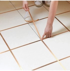 Resim 1 cm 50 Metre Gold Fayans Arası Şerit Bant 