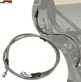 Resim Hightower Jfg Racıng 27.56inch Motosiklet Hidrolik Fren Hortumu Paslanmaz Çelik Evrensel 