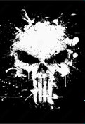 Resim aydın garage Punisher Kapı Direk Kaplama Folyosu BASKILI STİCKER Sağ-Sol 2 Adet 22*50 CM 