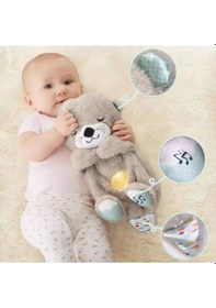 Resim Su Samuru Uyku Arkadaşı 25cm Müzükli Nefes Alıp Veren Göğüs Kısmı Hareketli 