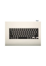 Resim Apple Uyumlu MacBook Air Klavye Koruyucu 11Inc A1370 A1465 Arapça Us Arabictip Siyah 