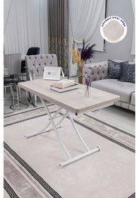 Resim Juppo Üst Tabla Mdf Lizbon Oval Köşe Alt Beyaz İçe K 