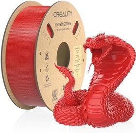 Resim Creality Resmi 3D yazıcı filamenti, Hyper PLA yüksek hızlı filament, 1,75 mm 3D baskı filamenti, yüksek hızlı baskı için, ölçü hassasiyeti +/-0,02 mm, 1 kg/makara - kırmızı 