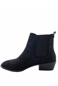 Resim Genel Markalar Siyah Nakış Detaylı Western Bot 