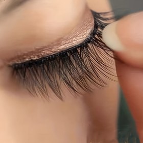 Resim 40 adet Hipoalerjenik Kendinden Yapışkanlı Sahte Kirpik Tutkal Şeritleri - Tutkal Gerektirmez, Hassas Gözler için Nazik Tüy Topaklanmayan Kirpik Tutkal Şeritleri, Doğal Hacim ve Uzunluk için Kolay Uygulama, Makyaj Artırma | Kolay Kirpik Uygulaması | Hipoalerjenik Kirpikler 