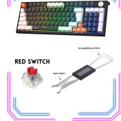 Resim Gameagle MKP98-10 Farklı Rainbow Aydınlatma-Mekanik Gaming Klavye 