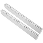 Resim Yaozixa 2 Adet Ahşapçılık Katlanabilir Cetvel 2 Metre - Abs Malzeme, Çok Açı Kilitleme, Tahta/seramik Ölçüm Araçları 