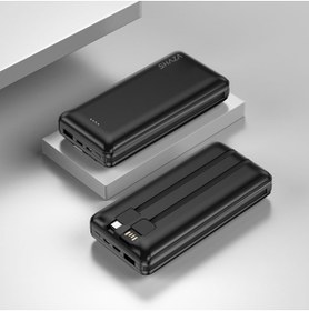 Resim Shaza 20.000 Mah Kendinden Kablolu Taşınabilir Şarj Cihazı Beyaz 