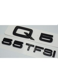 Resim Audi Q5 55 TFSi Parlak Siyah ABS 3M 3D Bagaj Yazı Logo Ür 