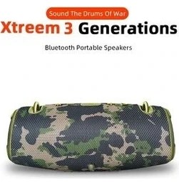 Resim Tastech Bluetooth Speaker Şarjlı Taşınabilir Kablosuz Hoparlör Sd Kart USB Aux Fm Radyo Xtreem3 