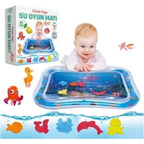 Resim Bebek Su Oyun Matı Karın Üstü Aktivite Bebek Oyuncağı İnteraktif 