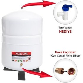 Resim Piksel Aqua Su Arıtma Cihazı Için 12 Litre(3.2 Galon) Çelik Tank 