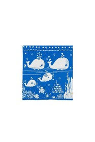 Resim OrganicEra Organik Triko Bebek Örtüsü, Balina 80X90 - Mavi / 80*90 cm 