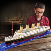 Resim Jihui Sanat Titanic Gemi Yapı Blokları M2066 Mikro-Parçacık Puzzle Oyuncak Erkek ve Kız Çocuklar İçin 