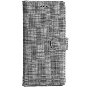 Resim Coverzone Galaxy M51 Standlı Kartvizitli Ve Para Gözlü Kumaş Desen Gri 