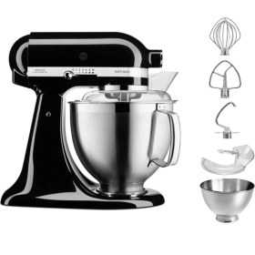 Resim Kitchenaid Artisan 4,8 L Stand Mikser 5KSM185PS Onyx Black-Eob 