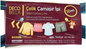 Resim DecoBella Çamaşır İpi Çelik 10mt 