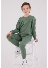 Resim Rolypoly Erkek Çocuk Yeşil Eşofman Takımı Rp3652-c-v1 Yeşil 
