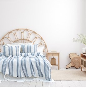 Resim Schafer Home Costa İpliği Boyalı Çift Kişilik Nevresim Takımı 4 Parça-indigo Diğer 