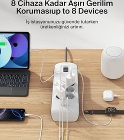 Resim Belkin Surge Plus 6'lı çoklu priz 