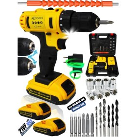 Resim Darbeli Takımlı Vidalama Sarı 