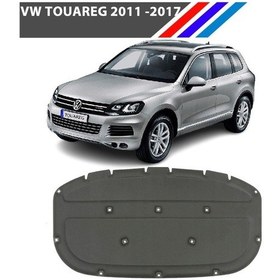 Resim VW Touareg Motor Kaput İzolasyon Keçesi - Klipsli 2011 - 2017 