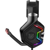 Resim Heptek İletişim Hafif Portatif Kolayca Katlanıp Taşınabilir Dizayn Kulaklık (Onikuma K10 Pro Rgb Oyuncu Kulaklığı 3.5mm) 